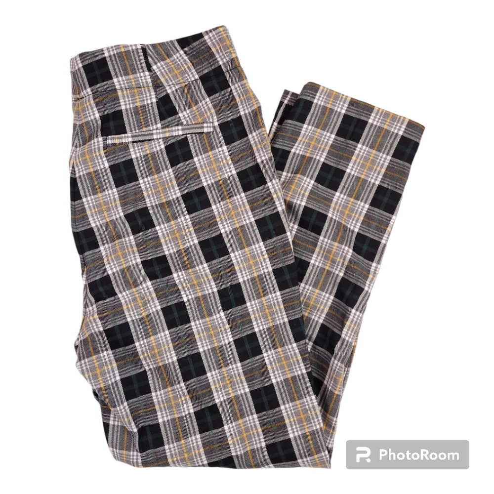 NWT Eva Mendes New York & Company  Plaid Pant Size 8